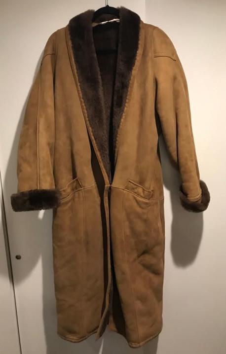 Shearling & Suede Woman's Coat Size M (1 of 3)