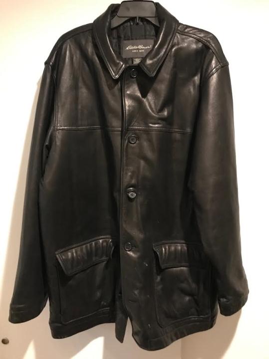 Eddie Bauer Men's Black Leather Jacket (1 of 4)