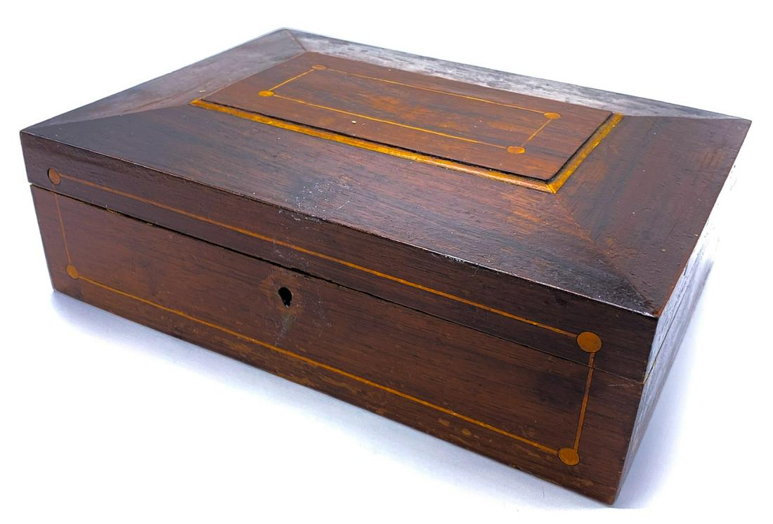 Antique English Inlay Box (1 of 4)