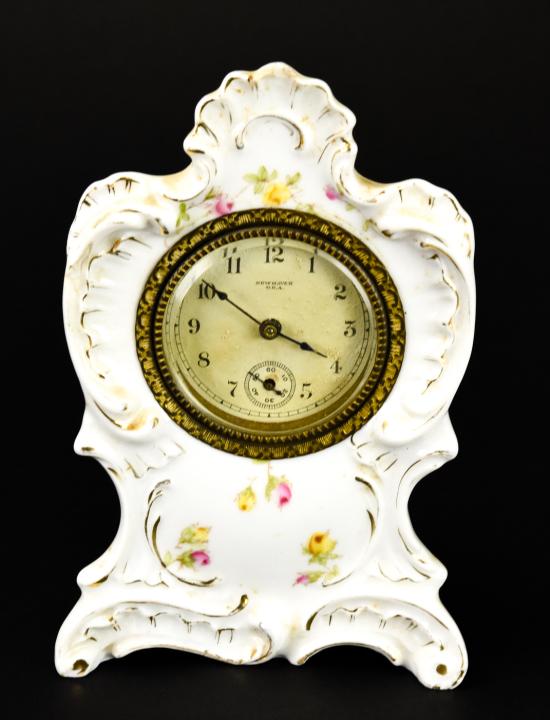 Antique Victorian Porcelain Mantel Clock (1 of 6)