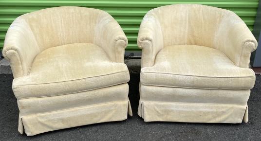 Shuford Furniture Upholstered Barrel / Club Chairs (1 of 5)