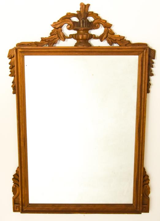 Antique Neo Classical Style Carved Wood Mirror (1 of 6)