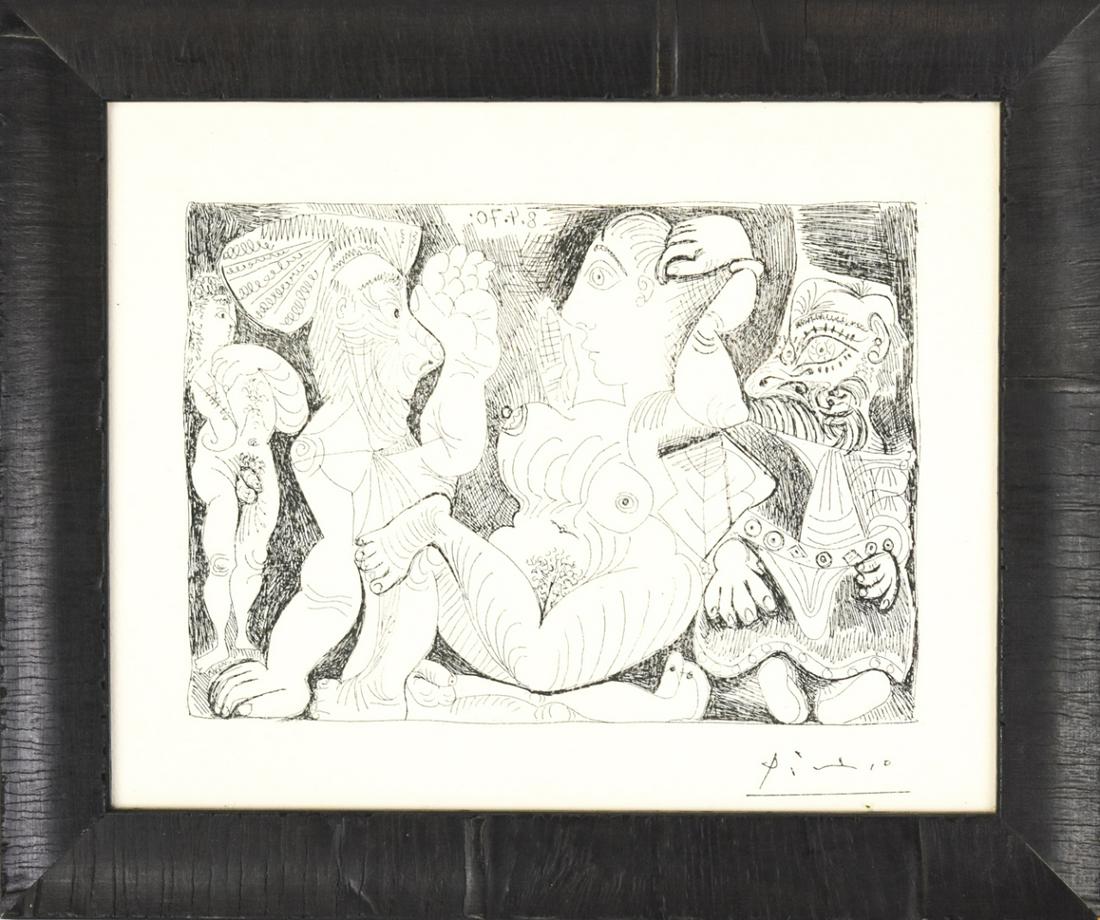 Framed Picasso Etching Print (1 of 7)