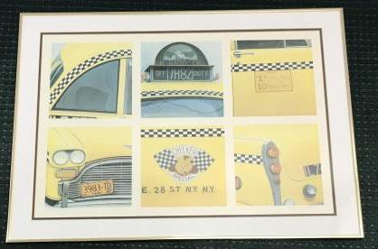 Sarah Schultz - Six Panel Art Print of NYC Taxis (1 of 5)