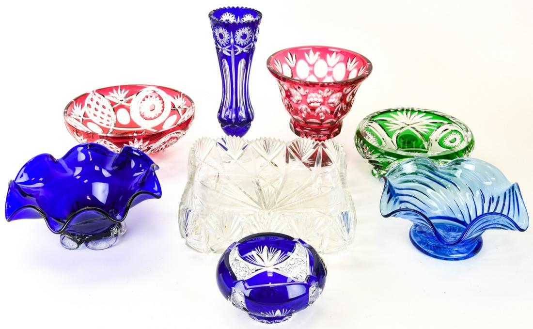 Collection Mid C Modern Bohemian Glass Containers (1 of 8)