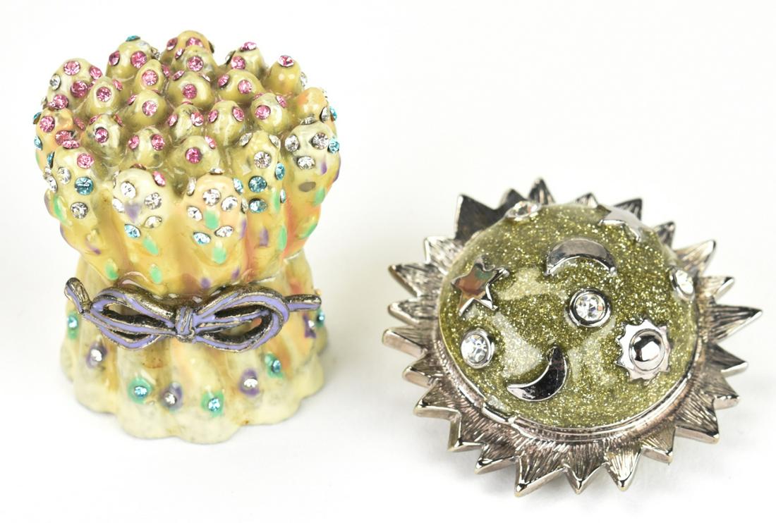 Jay Strongwater Style Landau Enamel Trinket Boxes (1 of 6)