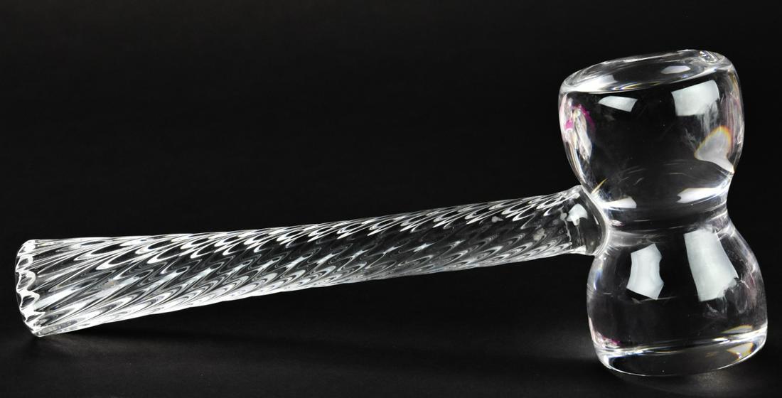 Val St Lambert Crystal Gavel Sculpture Paperweight (1 of 6)
