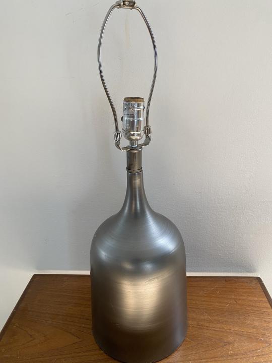 Jug Form Silver Tone Metal Alloy Table Lamp (1 of 4)