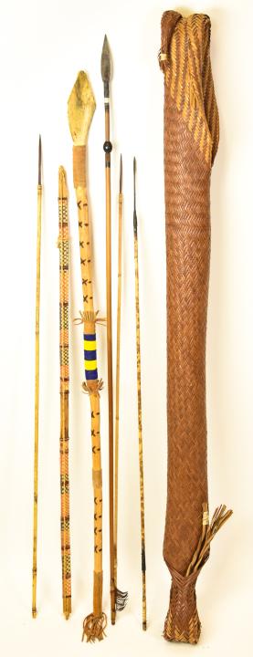 Vintage Brazil Kaiapo Tribe Spears and Halter (1 of 7)