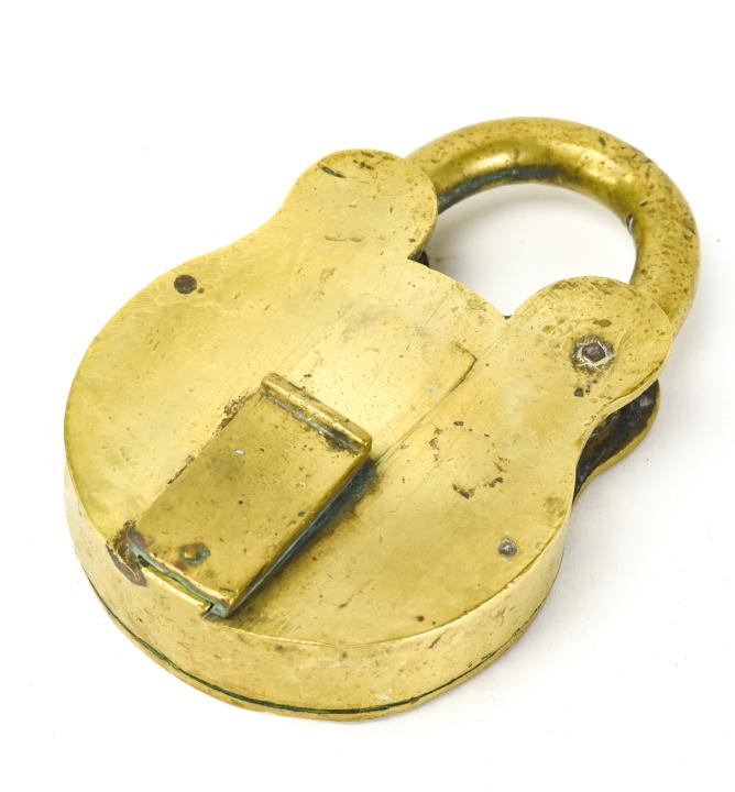 Antique Brass Turkish Large Padlock (1 of 5)