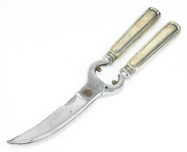 Antique Sterling Silver Meat Carving Utensil