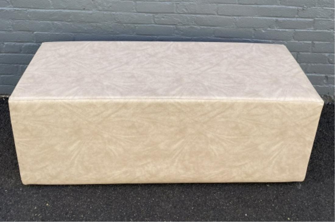 Modern La-Fete Cream All-Weather Vinyl Dash Bench (1 of 5)