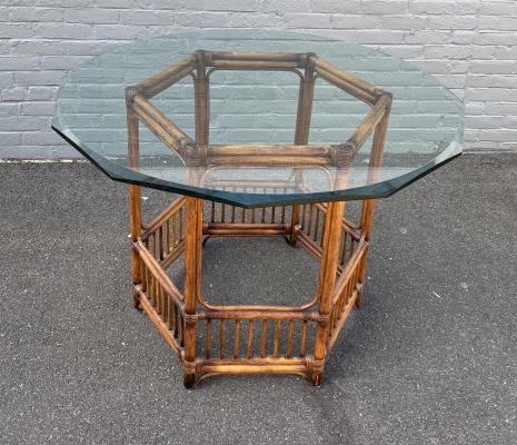 Brighton Pavilion Faux Bamboo & Glass Coffee Table (1 of 6)