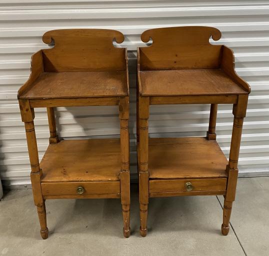 Pair French Provincial Style Bedside Cupboards (1 of 8)
