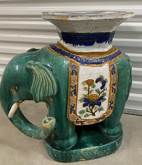 Chinese Porcelain Elephant Garden Stool (1 of 6)