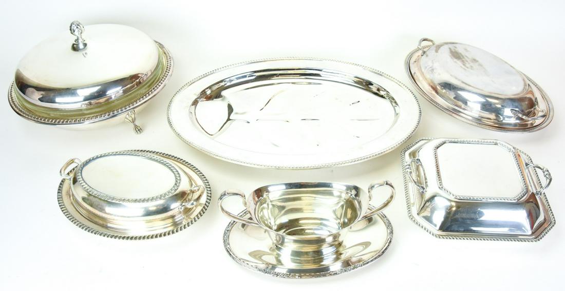 Collection Silver Plate Covered Serving Dishes (1 of 8)