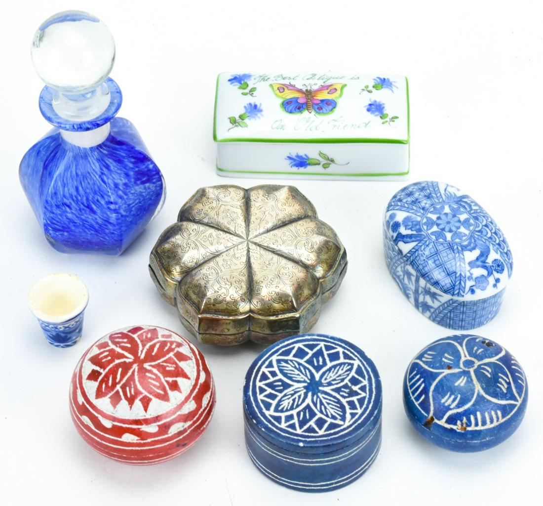 Porcelain Boxes, Jewelry Boxes & Perfume Bottles (1 of 8)