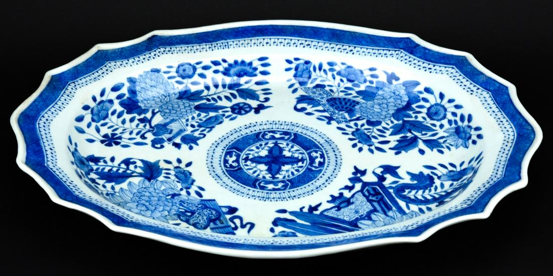 Chinese Hand Painted Fitzhugh Pattern Platter (1 of 7)