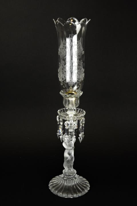 Baccarat France Cherub Candlestick w Hurricane (1 of 10)