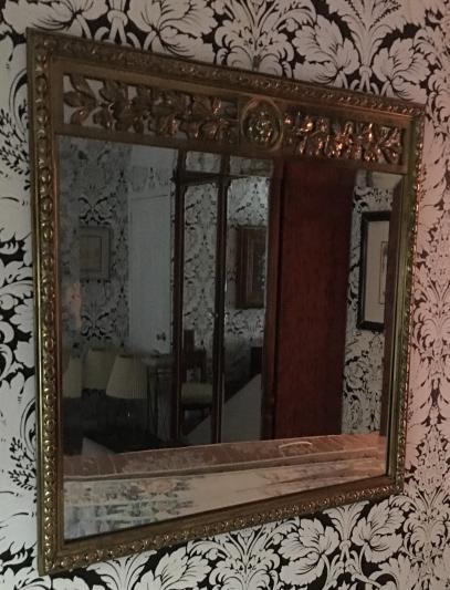 Edwardian Carved Gilded Trumeau Mirror (1 of 7)