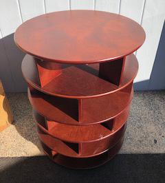 Mid C Modern Round Open Shelf Side Table (1 of 3)