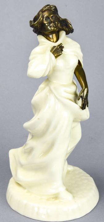 Minton Porcelain & Bronze "Sea Breezes" Figurine (1 of 7)