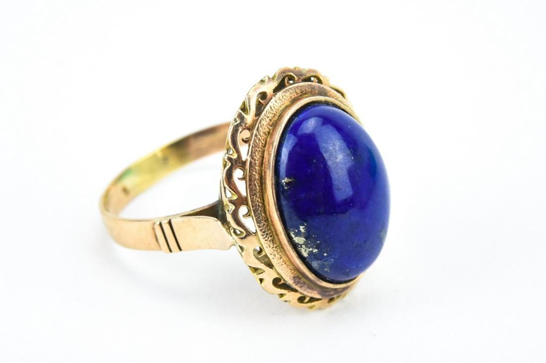 Estate 14kt Yellow Gold & Lapis Lazuli Ring (1 of 7)
