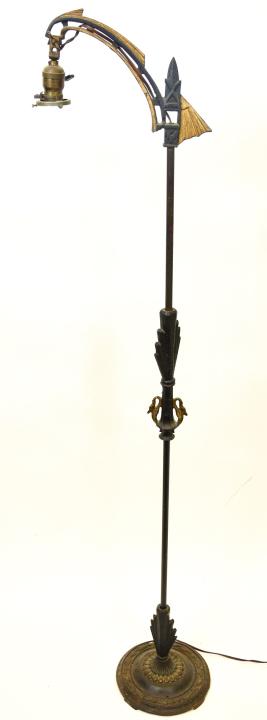 Art Deco Style Cast Iron Floor Lamp (1 of 6)
