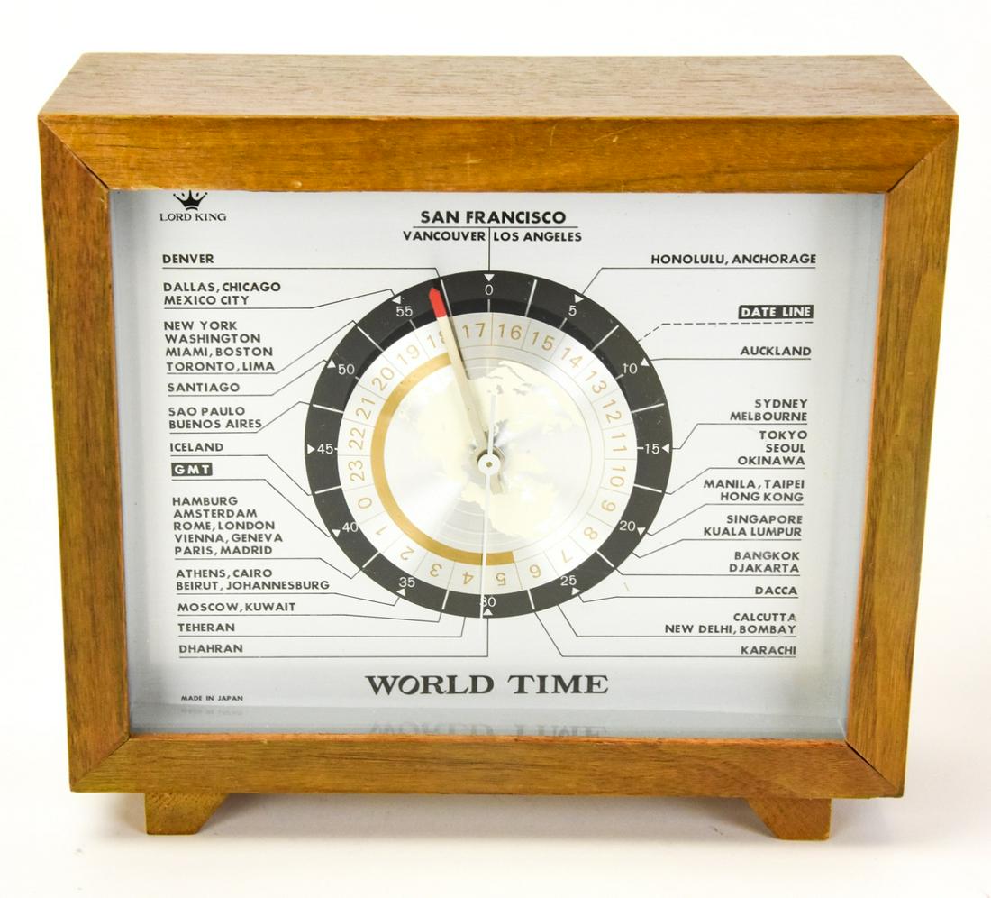 Vintage Lord King 24 Hour World Time Clock (1 of 8)