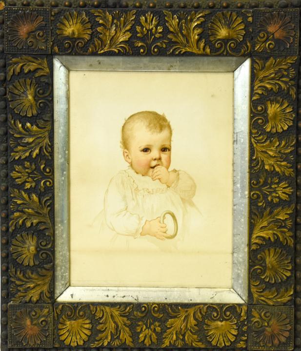 Antique Brown Eyes Looking at Me Lithograph (1 of 7)