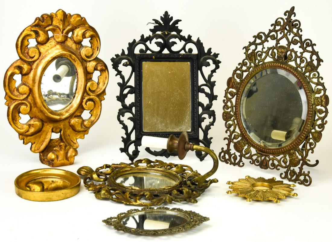 Collection 6 Assorted Hanging Wall Mirrors (1 of 8)