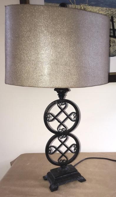 Contemporary Modern Wrought Iron Table Lamp (1 of 1)
