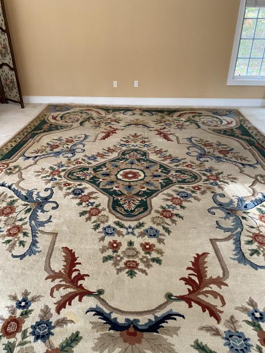 Large Hand Knotted Wool Oriental Carpet (1 of 7)