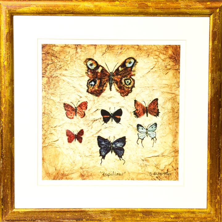 Gilt Framed Claudette Beauvais Papillons Print (1 of 10)