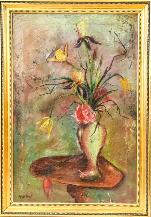 Framed Oil on Canvas Impressionist Still Life (1 of 10)