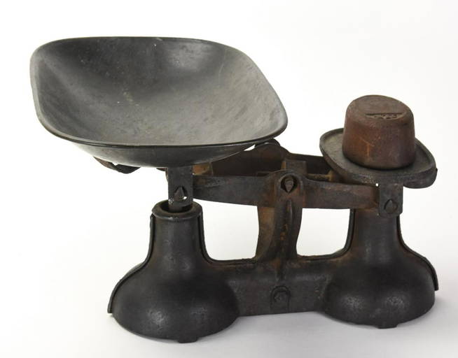 Antique Cast Iron Measuring Scale