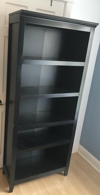 Contemporary Modern Ebony Tone Bookcase (1 of 3)