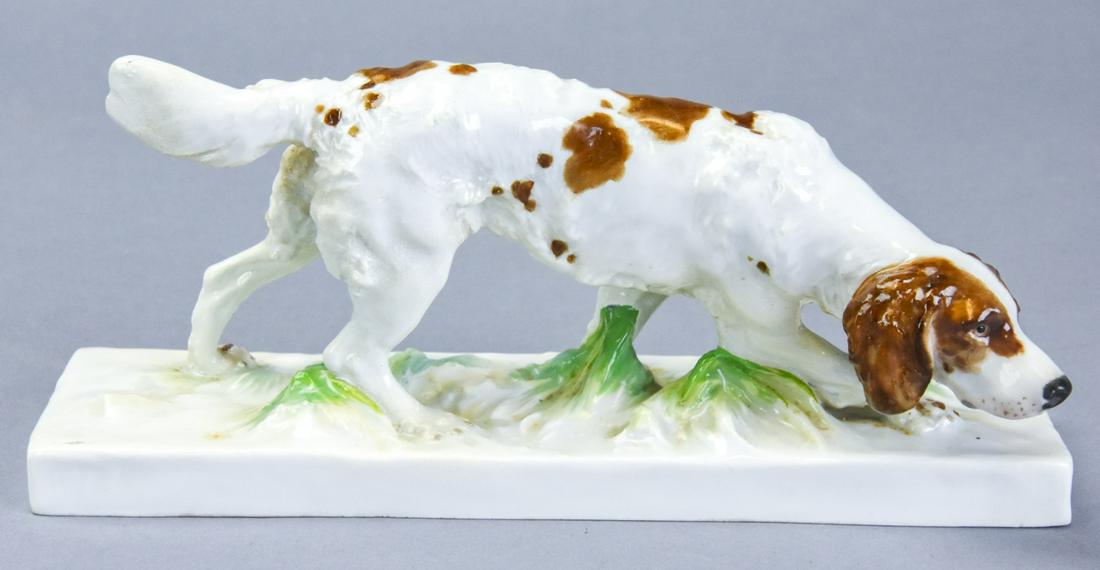 Meissen Porcelain Hand Painted Hound Dog Figurine (1 of 6)