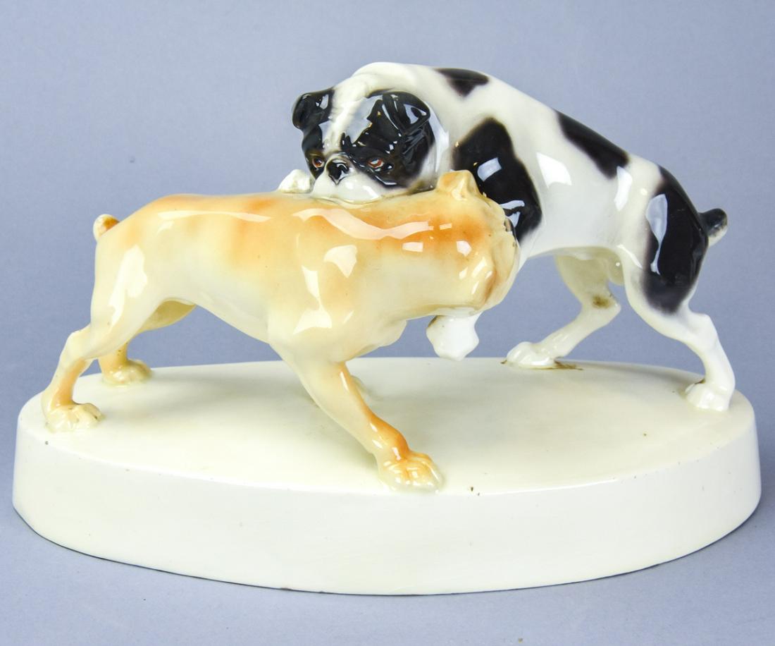 Goldscheider Austrian Bulldogs Figurine (1 of 7)