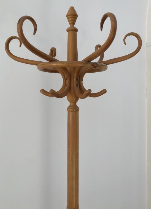 Thonet Style Bent Wood Standing Coat Rack (1 of 4)