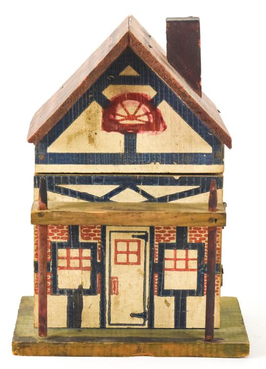 Antique 19th C Miniature German Wooden Dollhouse (1 of 8)