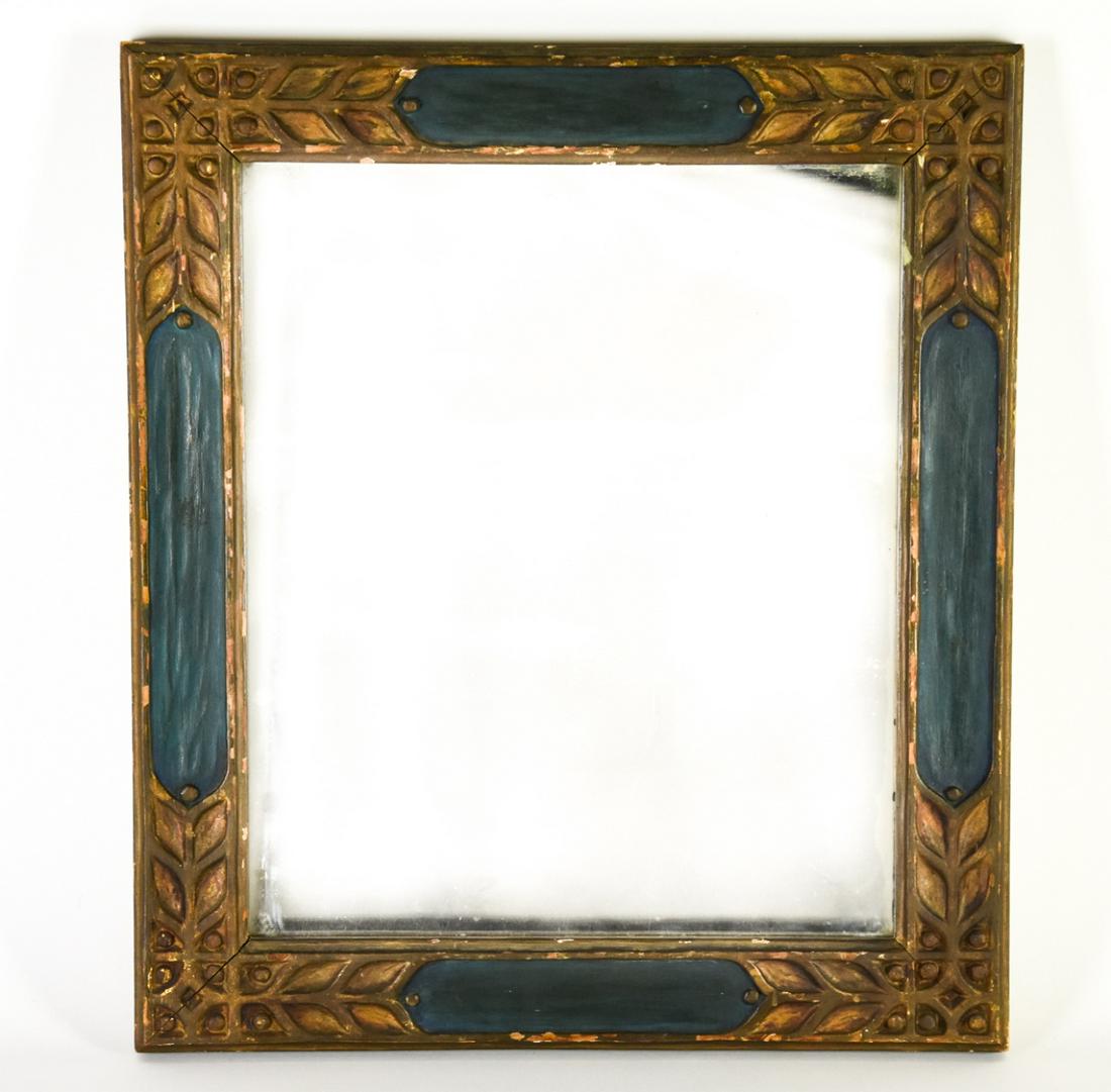 Antique C 1900 Gothic Revival Framed Wall Mirror (1 of 6)