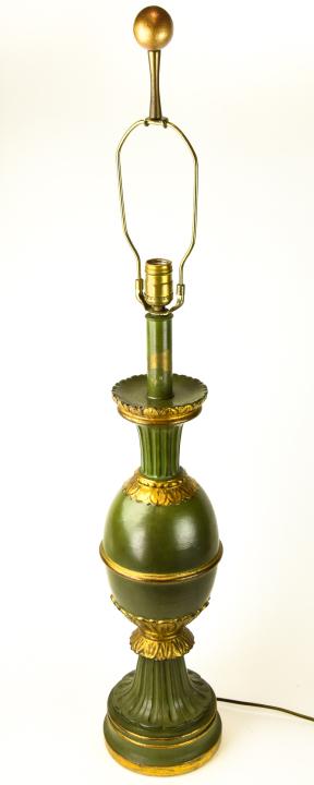 Neoclassical Style Urn Form Painted Table Lamp (1 of 6)