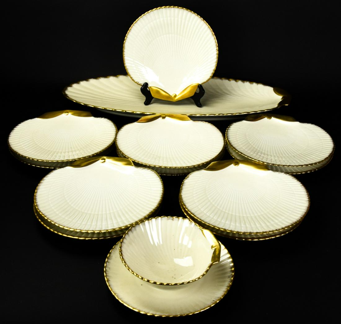 Set Limoges Raynaud & Co Porcelain Fish Service (1 of 8)