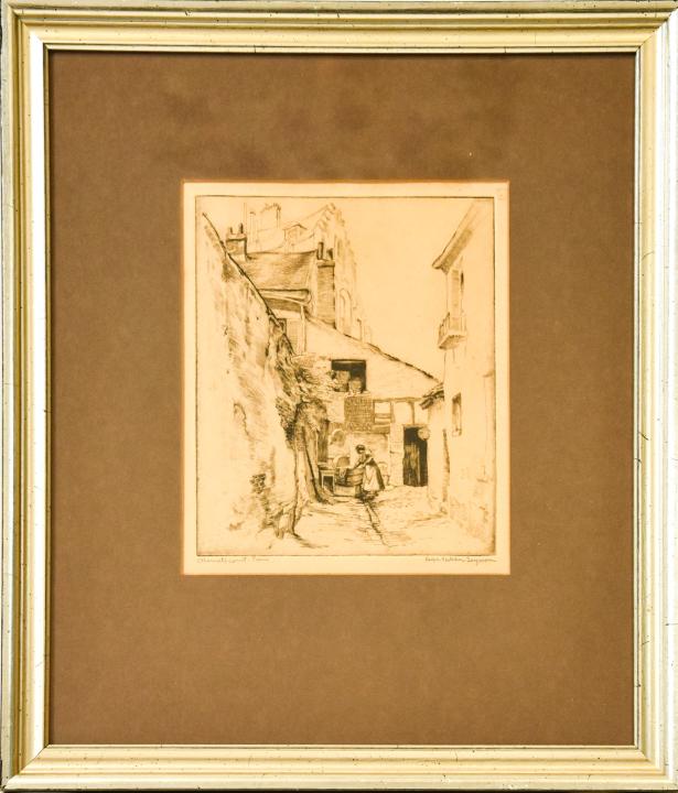 Ralph Fletcher Seymour Mamet's Court Paris Etching (1 of 8)