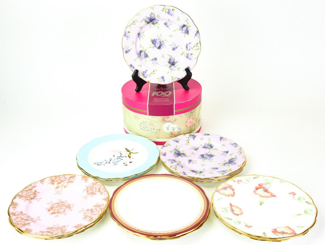 Royal Doulton 100 Years of Royal Albert Plate Set (1 of 7)