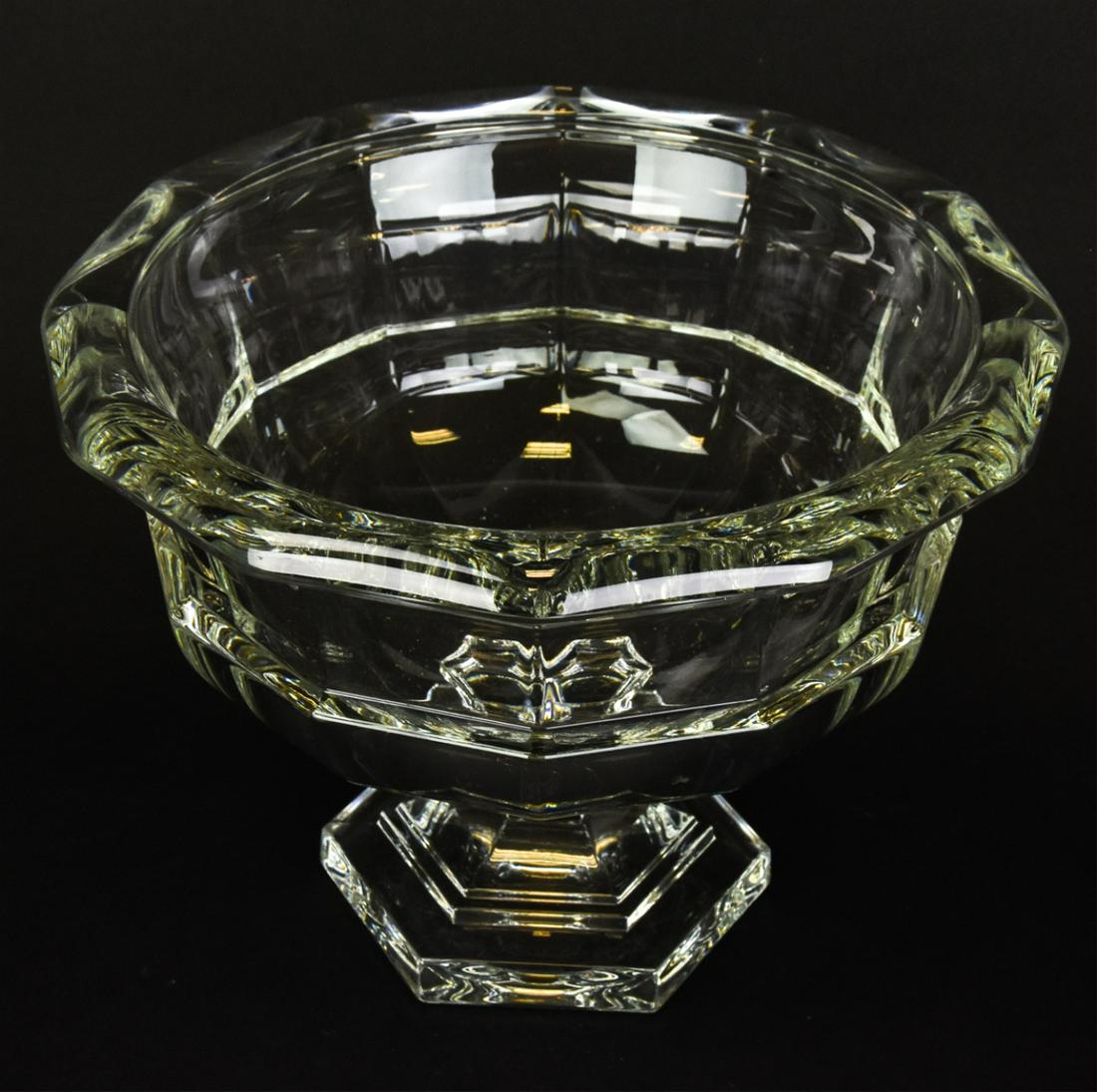 Large Antique Crystal Compote Bowl (1 of 8)