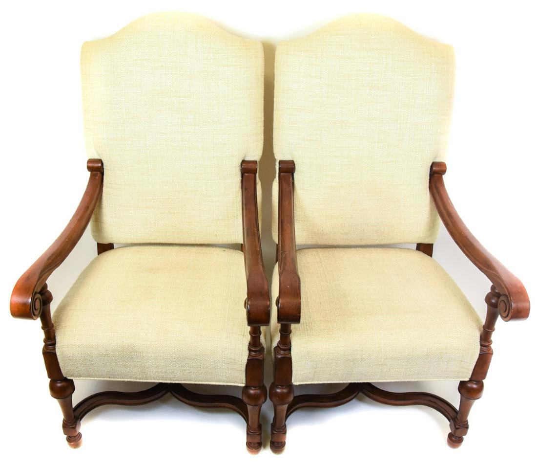 Pair of Drexel Heritage Baroque Style Armchairs (1 of 7)