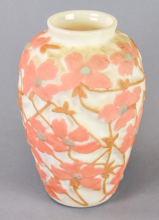 Phoenix Consolidated Satin Glass Dogwood Vase (1 of 7)