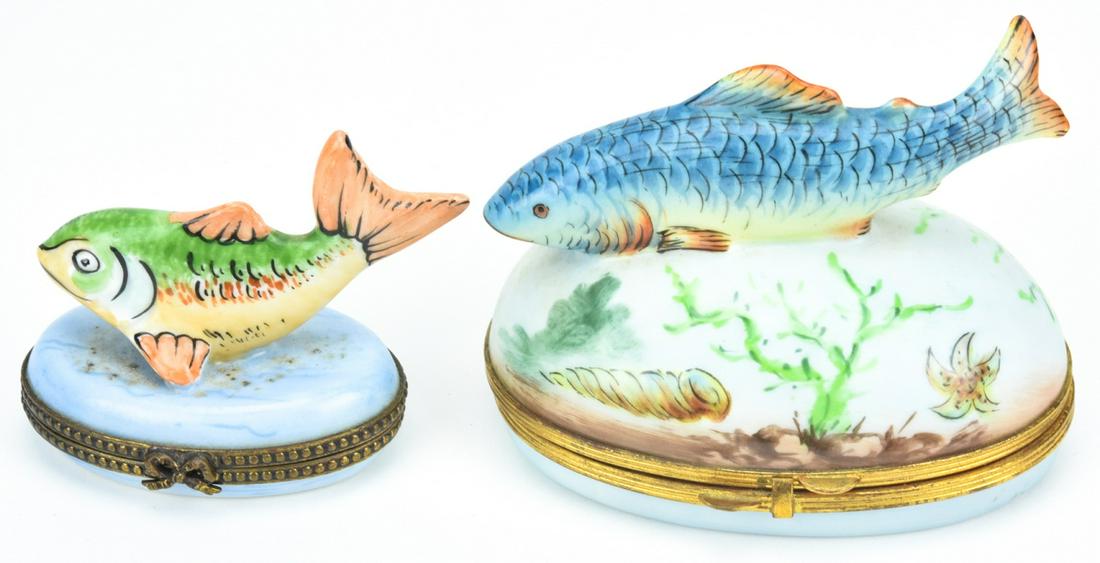 Limited Edition Limoges Porcelain Fish Trinkets (1 of 6)